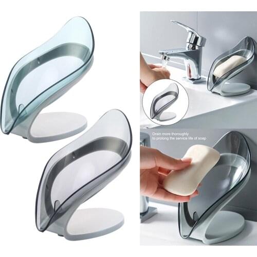 Leaf Soap Box Decorative Drainage Soap Holder Self Draining Soap Dish Holder Drainage Soap Holder