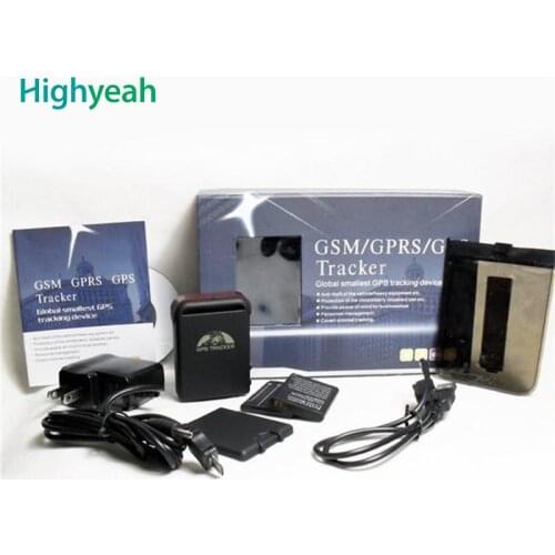 Cheap Coban gps tk102b locator gps vehicle tracker gps102b mini track gps car personal lbs gsm gps tracking module