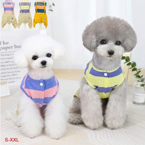 Spring Summer Dog Clothes Fashion Dog Overalls Jumpsuit Puppy Apparel Dog Outfits Pet Clothing Pants Doggie Costume Dropshipping