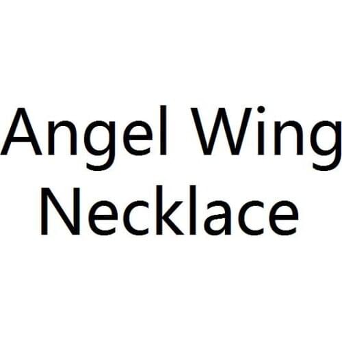Angle Wing Heart Crystal Stone Necklace