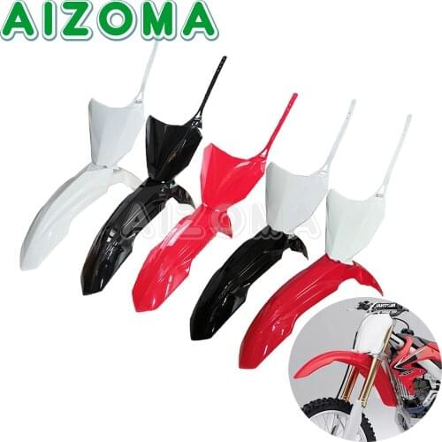 Motocross Motorcycle Front Name Number Plate For Honda CRF250R CRF450R CRF250RX CRF450RX Racing Dirt Bike Front Fender Mudguard