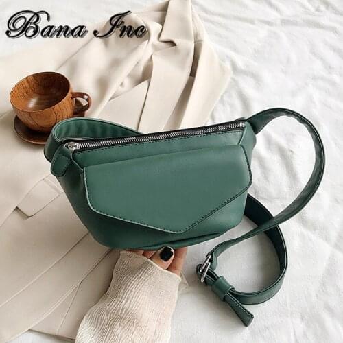Casual Waist Bags For Women Leather Shoulder Bag Travel Small Chest Bag Women Fanny Pack Belt Purses Female Bolsos Solid Color