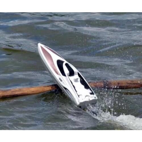 2.4G RC Boat 4CH 26KM/H High Speed Rowing 180 Degree Flipping Cooling Device Remote Control Distance 150m Toy Ship Model