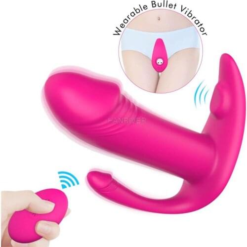 Sextoy Female G Spot Panties with Wireless Mini Vibrator Wearable Dual Motor Butterfly Vibrator Vibrating Panties Sex Shop