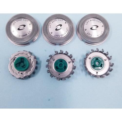 3Pcs Shaver Head HQ64 Double Layer Replacement for Philips Norelco Razor Blade PT728 PT729 PT737 PT739 AT750 AT751 AT752 AT755 A