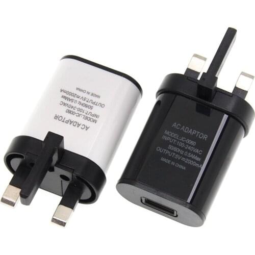 Top Quality 5V 2A Britain UK Plug USB Fast Charger Mobile Phone Wall Travel Power Adapter For iPhone X Samsung Xiaomi 300pcs/lot