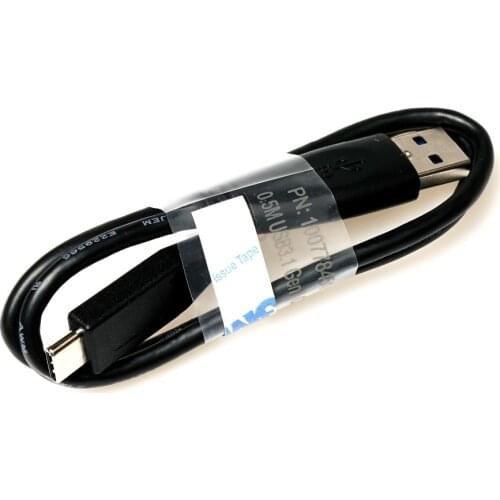 Good quality USB3.1 Type-c USB-C male to USB3.0 male data cable black color 50cm 100cm