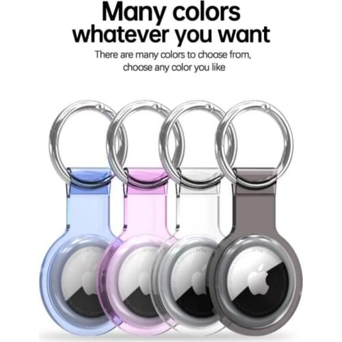 TPU + PC Skin Protector for AirTag Accessories Key-Ring Dog or Cat Collar Finder GPS Compatible for AirTag