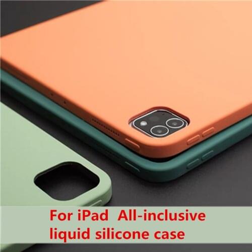For Apple iPad pro11 protective cover 12.9 All-inclusive For iPad Air3/10.5 tablet real liquid silicone 10.2 shell iPad case