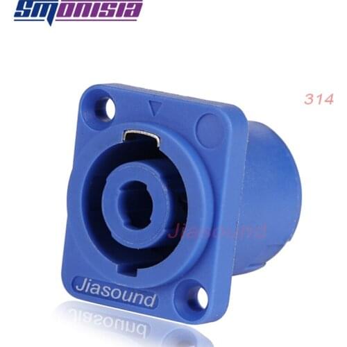 Smonisia 10pcs 314 Speaker Connector 4Pins Stage Audio Socket Ohm Plug Socket