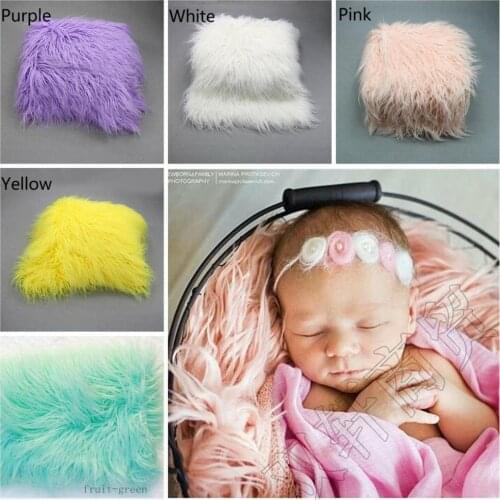 100*150cm) Blanket Basket Stuffer Fur Photography Props Newborn Photography Props