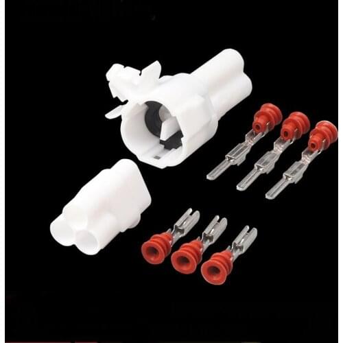 100 sets MT 2.2mm Series sealed Sumitomo 3 pin way male female white automotive connector 6187-3231 6180-3241