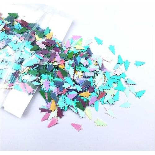 2000Pcs/Lot 4*8mm AB Transparent pvc Flat Tree Shape loose sequins Paillettes wedding Craft, Nail arts, Decoration Accessories