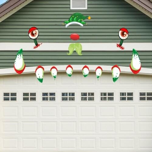 2021 Nightmare Before Christmas Party Wall Stickers Creative Funny Christmas Decoration Fridge Stickers Snowman Wallpaper