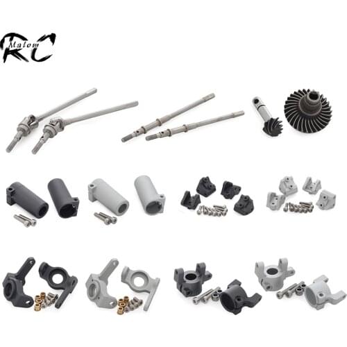 30T 8T Bevel Gear Drive Shaft Steering Knuckle Carrier Link Mounts for 1/10 RC Crawler Axial SCX10 II AR44 Axle Fimonda Upgrade