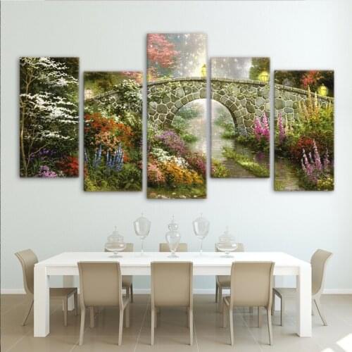 5D DIY Diamond Painting bridge nature scenery,diamond Embroidery Full Square Diamond Stitch Cross Rhinestone Mosaic art painting