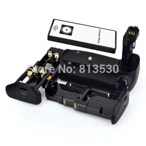 BG-E14 Battery Grip + IR Remote + LP-E6 Battery Holder+ AA Battery Holder for Canon 70D 80D 90D camera