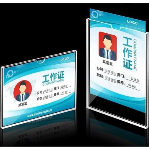 Acrylic Sign Holder Display Frame Name Card Label Holder Menu Paper Poster Frame
