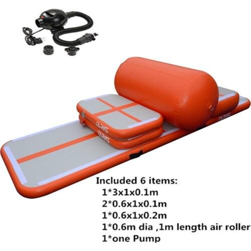 Free Shipping Set Airtrack Portable Home Air Fitness Gymnastics Practice Jumping Inflatable Air Track Training For Sale