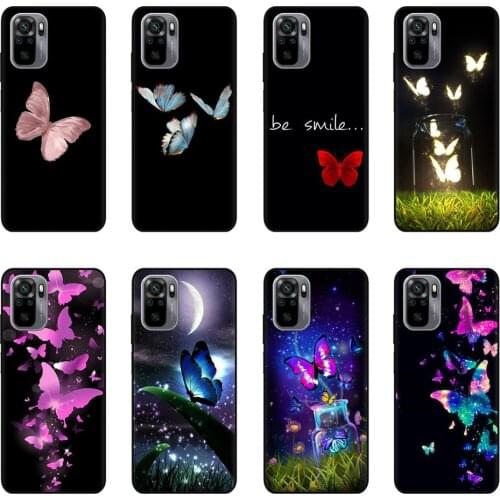 Funda For Xiaomi Redmi Note 10 Case RedmiNote 10 Black Silicone Soft Phone Case Redmi Note 10 PRO Back Cover For Redmi Note 10S