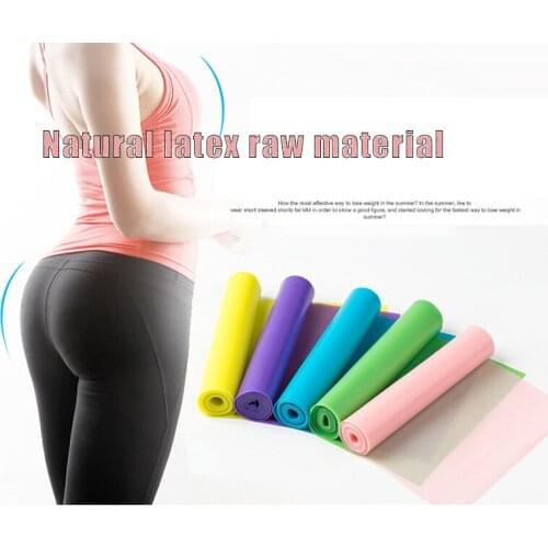 1500mm Yoga Practise Elastic Straps Body Fitness Tension Exercise Sport Stretching Ribbon Belt Pull Strap Yoga Resistance Bands