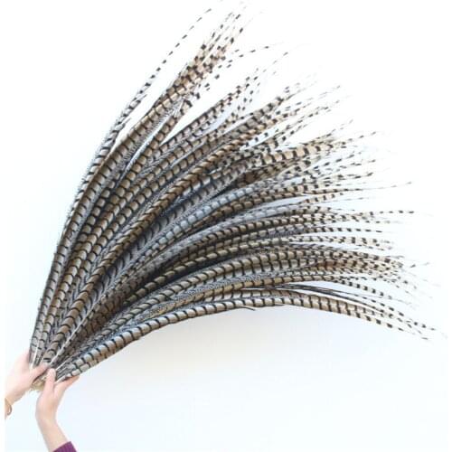 Factory 50pcs/lot Beautiful Pheasant Feathers 85-95cm 34-38inch Wedding Diy Jewelry Dancers DIY Decoration Plumes