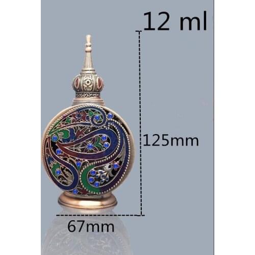 Free Shipping Perfume Glass Bottle 10ml Dropper Essential Oil Bottle Tattoo Color Emulsion Retro Cosmetics Empty Bottles