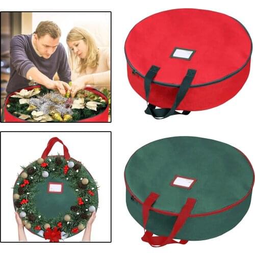 Christmas Wreath Storage 30" Durable Material Holiday Xmas Storage Container
