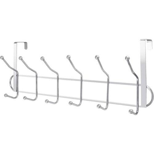 Chrome Door Back Hanger 12 Hook Steel American Door Hanger
