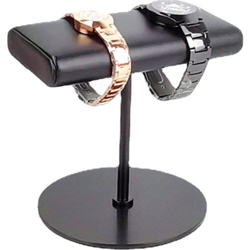 Metal Watch Display Rack Holder Earring Necklace Organizer Black Round