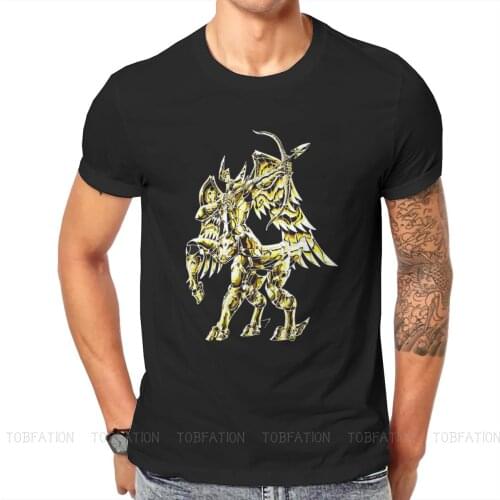 Sagittarius Graphic TShirt Saint Seiya Knights of the Zodiac Cosmo Athena Anime Streetwear T Shirt Men Short Sleeve Unique Gift