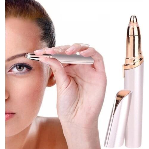 New Style Electric Eyebrow Trimmer Makeup Painless Eye Brow Epilator Shaver Razors Portable Facial Hair Remover For Women