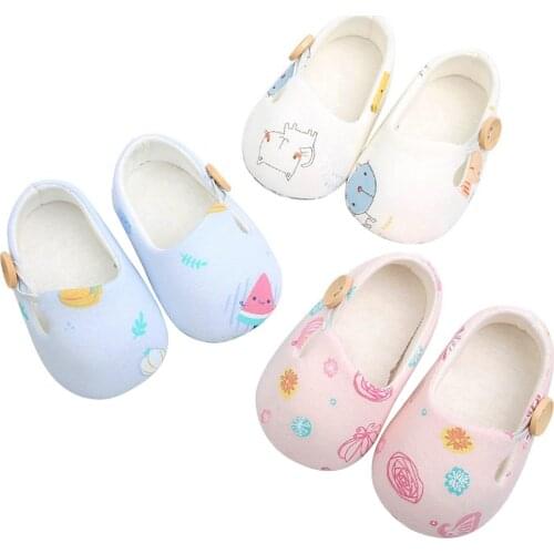 Toddler Baby Boys Girls Printed Flats Non-Slip Soft Soled First Walkers Crib Shoes Princess Moccasins Moccs Shoes Footwear