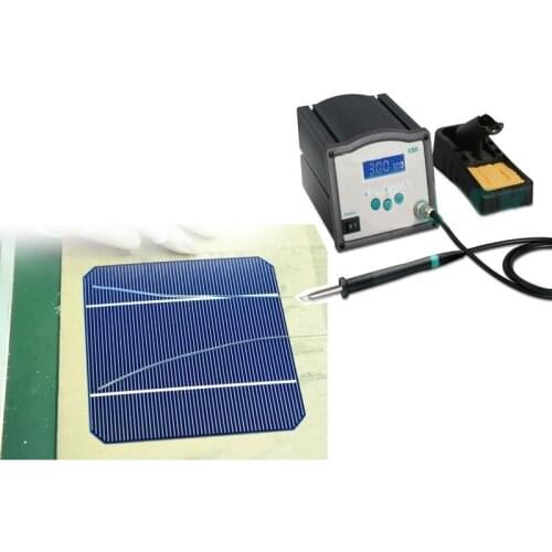Solar cell soldering station table for making PV panels used in solar panel production line