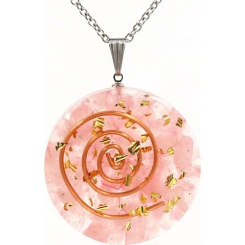 New Orgone 7 Chakra Rainbow Crystal Pendant for Strengthen Immune System Heart Self Confidence Positivity Emotional Body Puri