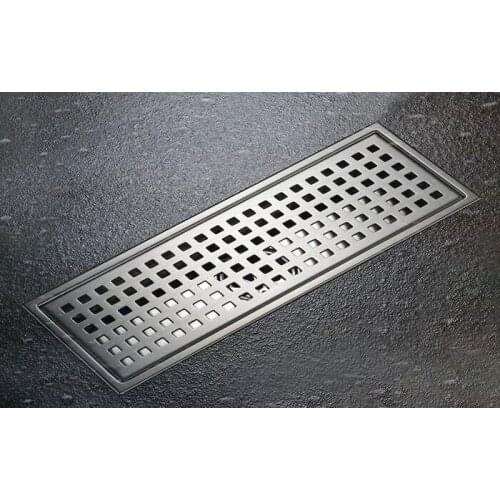 Floor Drain 110*300mm Shower Waste Drainer SUS304 Bathroom Products Drain Colander Stainless Steel Floor Drains DR078