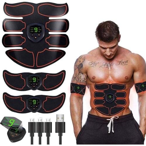 ABS Stimulator Muscle Toner EMS Abdominal Toning Belt Training Body Fitness Shaping Muscle Stimulator Men Women Arm Leg Trainer