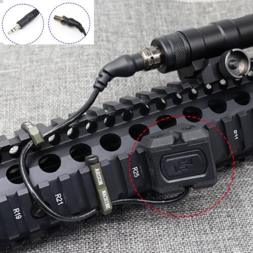 Sotac Tactical ModButton Pressure Remote Switch Mlok Keymod Rail M300 M600 PEQ DBAL 3.5MM Airsoft Weaponlight Flashlight Swicth