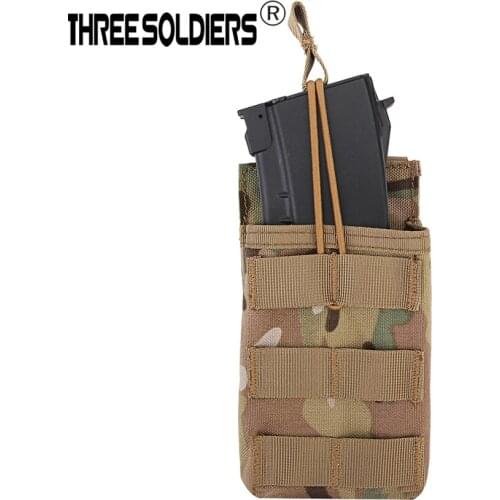 Three soldiers Open-Top single Magazine Molle Pouch Vest Belt Hunting Utility Flashlight Bags Storage Bags FOR G36