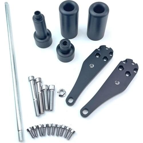 Frame Slider Crash Protector For Kawasaki ZX10R 2006 2007 Motorcycle Falling Protector Delrin, Metal bolts