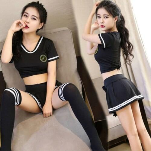 Plus size xxl,4XL Women Sexy Cosplay Lingerie Student Uniform Set Ladies Sexy Costume schoolgirl Babydoll Dress Miniskirt Outfit