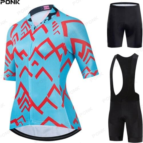 2020 Pro Womens Cycling Jersey Set Summer Mountian Bicycle Clothes Wear Ropa Ciclismo Racing Bike Clothing Cycling Set