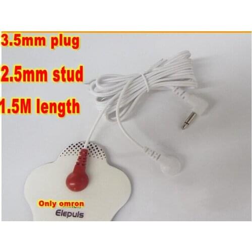 100pc Replacement DC 3.5MM 2 in 1 Head electrode wires /cable for digital device TENS machine