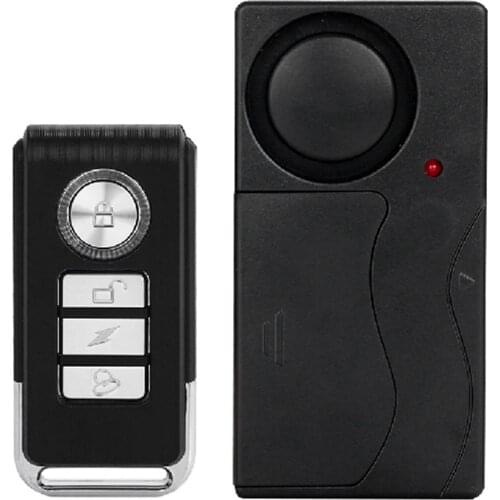 110dB Bike Alarm Wireless Vibration Motion Sensor Motorcycle Bicycle Security Sensors Bike Alarm with Remote