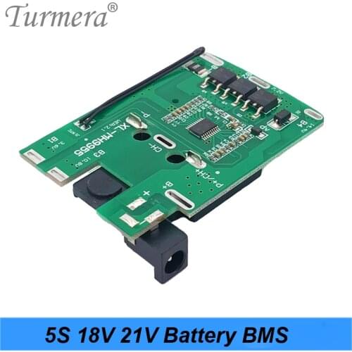 18650 Li-ion 5S 18v 21v 20A Lithium Battery BMS for Screwdriver Shura Charger Protection Board Fit for Turmera