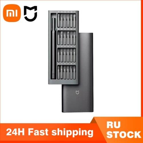 2020 Original Xiaomi Daily Use Screwdriver Kit 24 Precision Magnetic Bits Alluminum Box DIY Screw Driver Set For Smart home