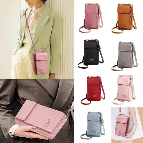 2021 New Fashion Zipper Bag Multi-function Women Wallet Mini Mobile Phone Bag Single Shoulder Bag Slant Straddle Shoulder Bag