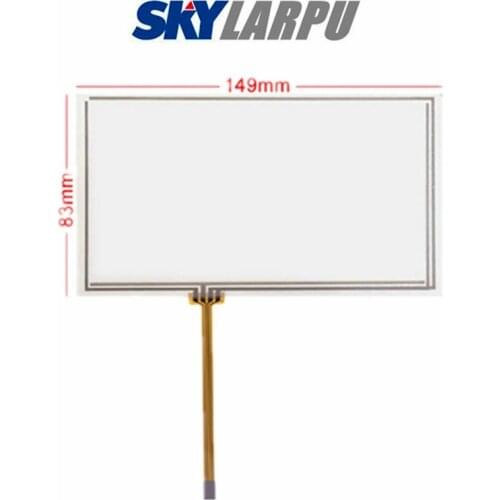 6.1''Inch 4 Wires For A061VW01 V0 Resistive Touch Screen Glass Panel Digitizer Replacement Use On Bable 149mm*83mm Touchscreen