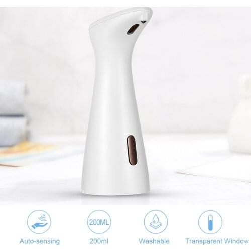 200ml Intelligent Automatic Liquid Soap Dispenser Induction Touchless IR Infrared Dispensador For Kitchen Bathroom Dispenser