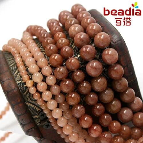 High Quality Wholesale 4mm 6mm 8mm 10mm natural strawberry crystal loose Stone beads 39cm/string for DIY charms bracelet Making